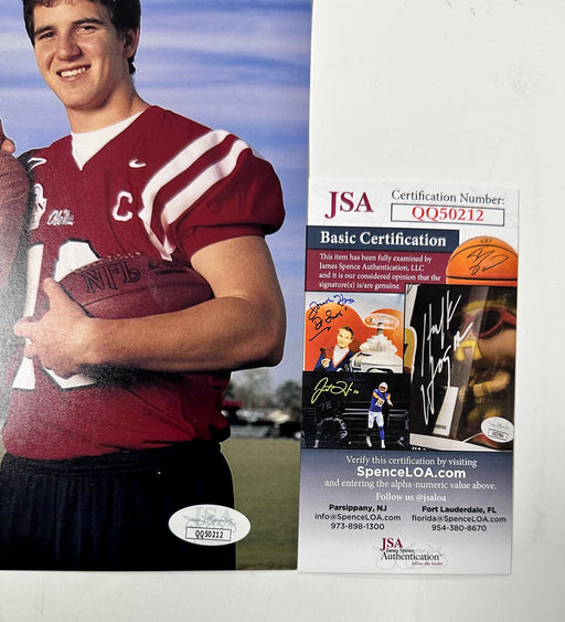 Archie Manning With Sons Peyton & Eli Signed 8X10 Photo With JSA COA - for just $50! 