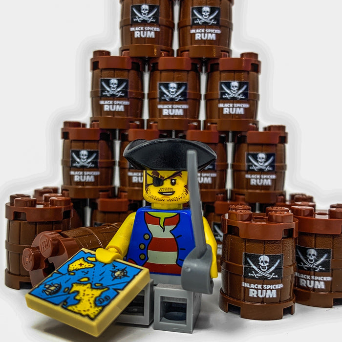 Black Spiced Rum Barrel / Keg (LEGO) - Premium Custom Printed - Just $3.49! Shop now at Retro Gaming of Denver