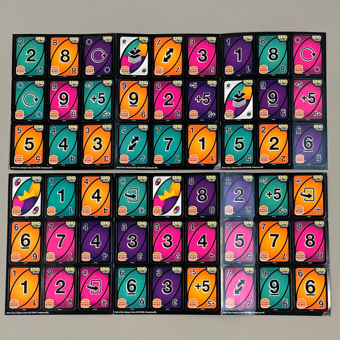 BURGER KING UNO Card Game Jul-Oct 2021 (Kid's Meal Toy) Mattel 15951B (New) - for just $5! 