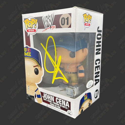 John Cena signed WWE Funko POP Figure #01 (Blue hat w/ JSA) - Premium  - Just $400! Shop now at Retro Gaming of Denver
