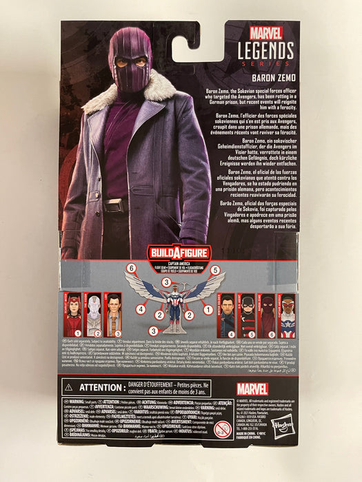 Marvel Legends Falcon And The Winter Soldier Baron Zemo BAF Flight Gear - for just $25! 