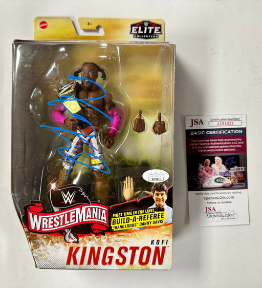 Kofi Kingston Signed WWE Mattel Wrestlemania Elite Figure New Day With JSA COA - for just $75! 