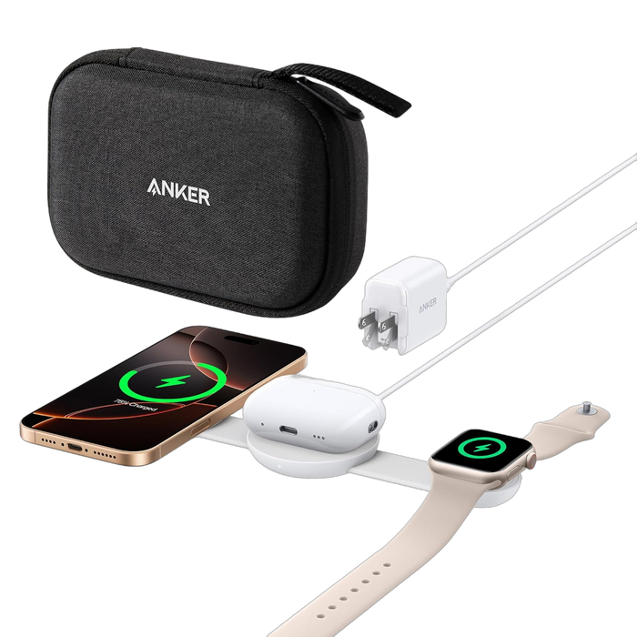 Anker MagGo Wireless Charging Station (3-in-1, Foldable Pad) - for just $89.99! 