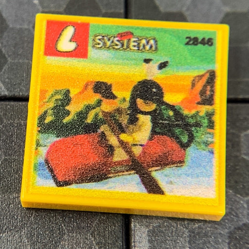 Indian Kayak Western Set 2846 2x2 Tile (LEGO) - Premium  - Just $1.50! Shop now at Retro Gaming of Denver