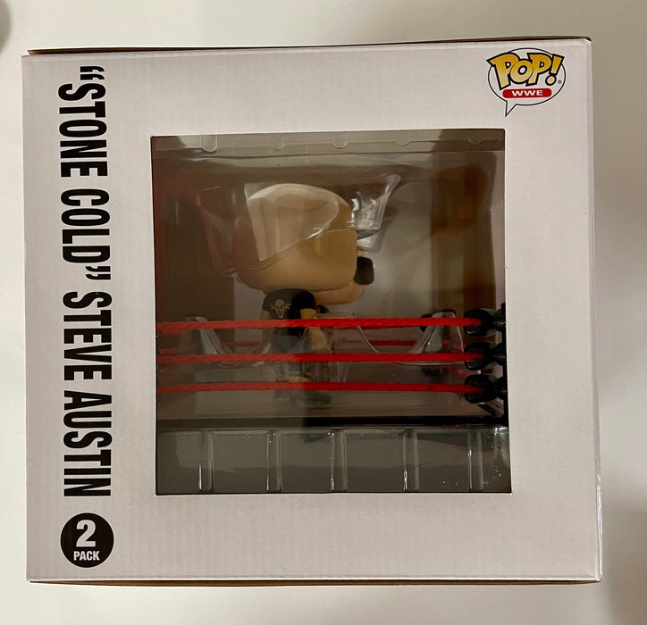 Funko Pop! WWE The Rock vs Stone Cold Steve Austin in WWE Raw Ring Wrestling - for just $25! 