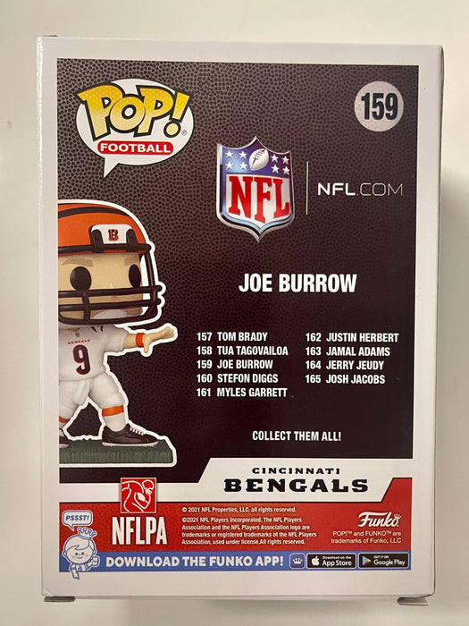 Funko Pop! Football Joe Burrow #159 NFL Cincinnati Bengals QB Quarterback - for just $15! 
