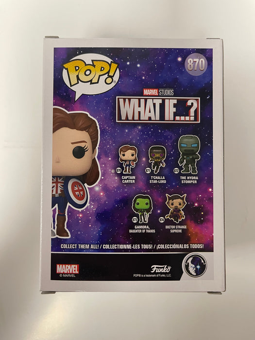 Funko Pop! Marvel Captain (Britain) Carter #870 What If? Disney+ - for just $10! 