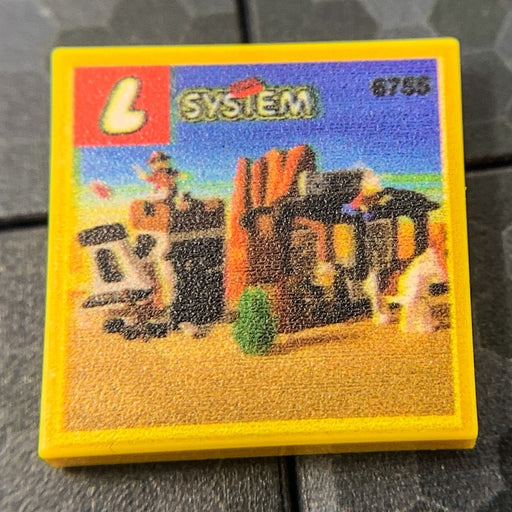 Sheriff's Lock-Up Western Set 6755 2x2 Tile (LEGO) - Premium  - Just $1.50! Shop now at Retro Gaming of Denver