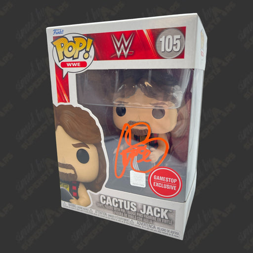 Cactus Jack signed WWE Funko POP Figure #105 (GameStop Exclusive) - Premium  - Just $125! Shop now at Retro Gaming of Denver