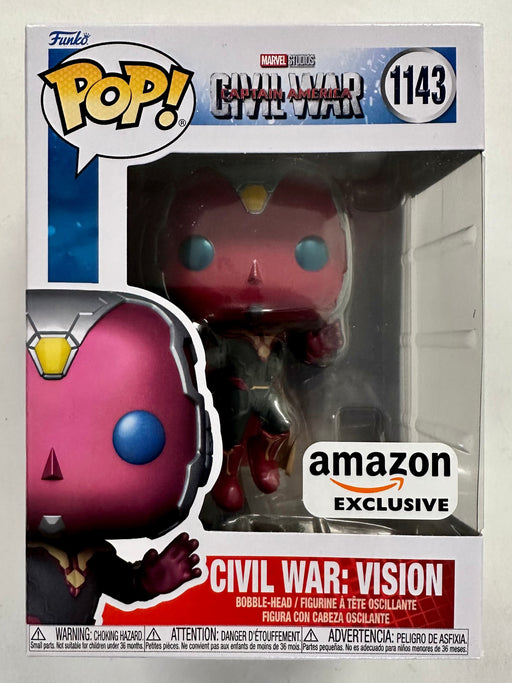 Funko Pop! Marvel Civil War: Vision #1143 Captain America Build A Scene 2023 Exclusive - for just $15! 