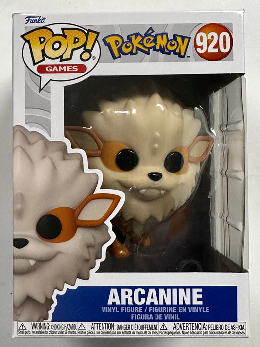 Funko Pop! Games Arcanine #920 Fire Type 2023 Pokemon Generation I Evolution 059 - for just $13! 