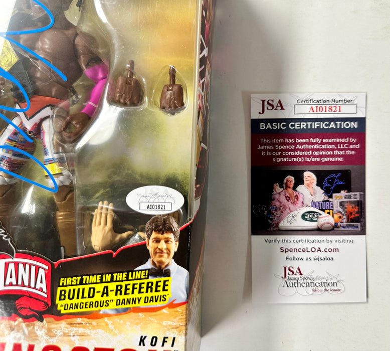 Kofi Kingston Signed WWE Mattel Wrestlemania Elite Figure New Day With JSA COA - for just $75! 