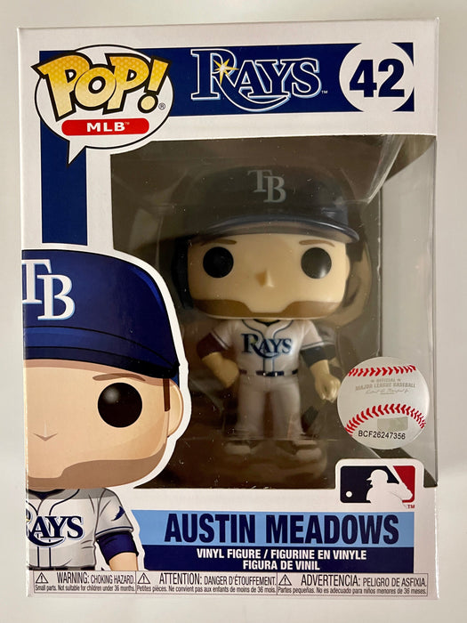 Funko Pop! MLB Austin Meadows With Bat #42 Tampa Bay Devil Rays Baseball - for just $12! 
