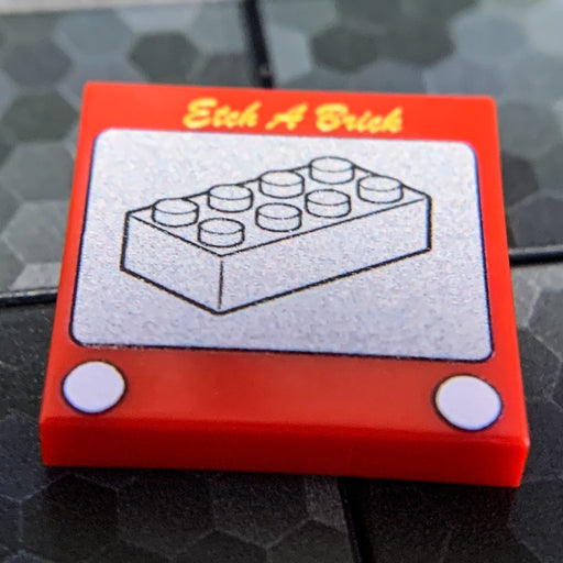 Etch-A-Brick 2x2 Tile (LEGO) - Premium  - Just $1.50! Shop now at Retro Gaming of Denver