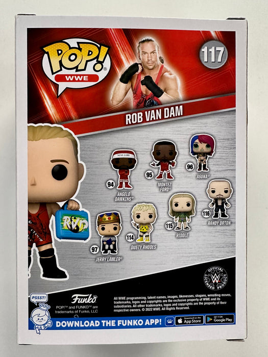 Rob Van Dam Signed WWE Wrestling Funko Pop! & Pin Money in the Bank Exclusive #117 With JSA COA - for just $130! 