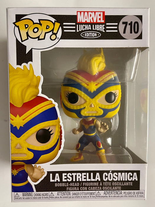 Funko Pop! Marvel La Estrella Cosmica #710 Lucha Libre Edition 2021 Captain - for just $8! 