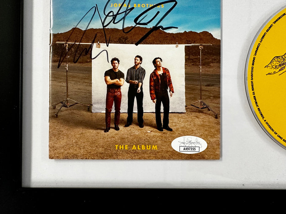 Jonas Brothers Signed The Album CD Card & CD Framed With JSA COA Nick Joe Kevin - for just $150! 