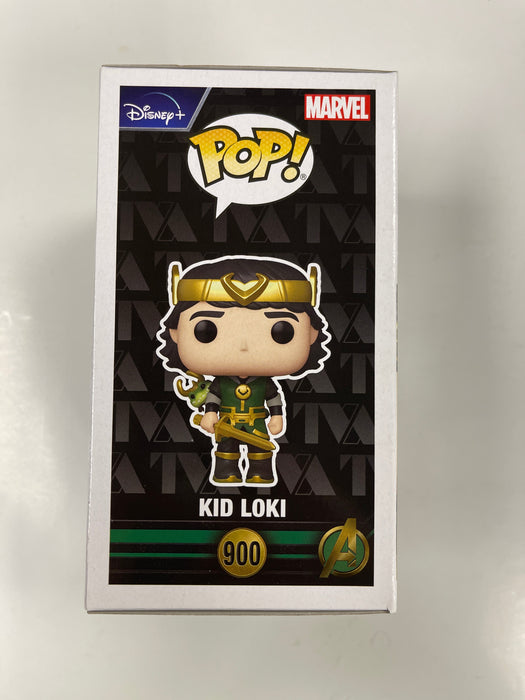 Funko Pop! Marvel Metallic Kid Loki W/ Alligator Loki #900 FS Exclusive No Sticker - for just $15! 