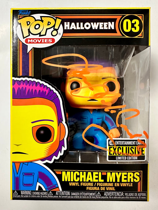 James Jude Courtney Signed Black Light Michael Myers Halloween Funko Pop! #03 Exclusive With JSA COA - for just $120! 