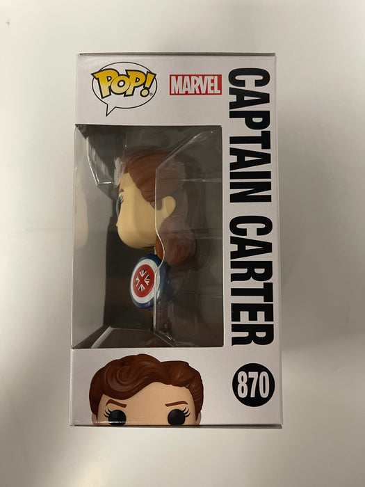 Funko Pop! Marvel Captain (Britain) Carter #870 What If? Disney+ - for just $10! 