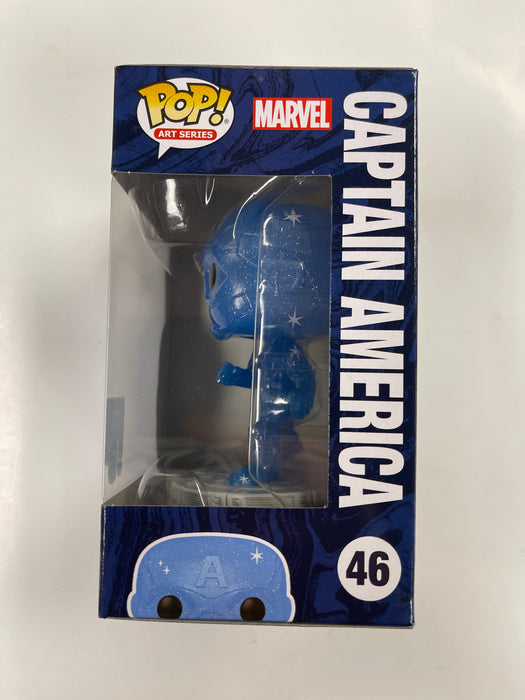 Funko Pop! Marvel Studios Captain America (Blue) #46 Infinity Saga Art Series - for just $11! 