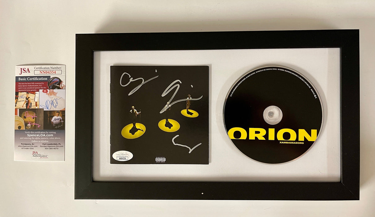 X Ambassadors Orion CD Booklet With CD Framed With JSA COA Boom Unsteady Home - for just $130! 