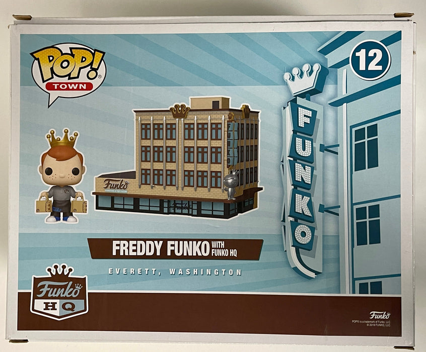 Funko Pop! Town Freddy Funko with Headquarters HQ #12 ECCC 2020 Spring Con Exclusive Box Dmg - for just $40! 