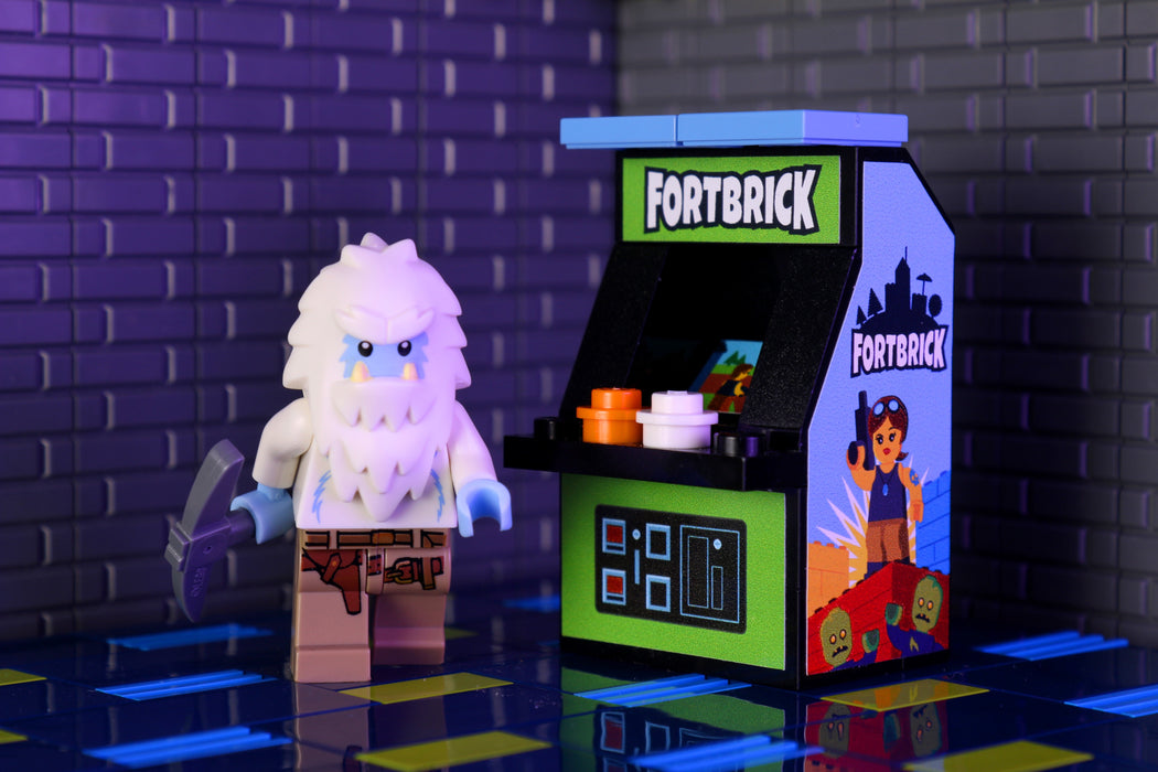 Fortbrick Arcade Machine Building Set made using LEGO parts - Just $9.99! Shop now at Retro Gaming of Denver