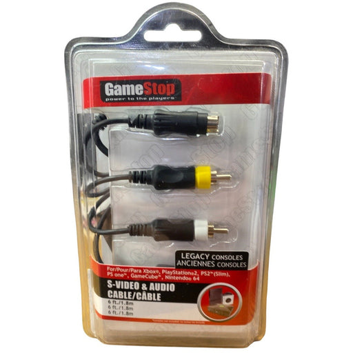 S-Video AV Cable for  PS2, PS2 Slim, XBOx, GameCube & N64 - Premium Video Game Accessories - Just $19.99! Shop now at Retro Gaming of Denver