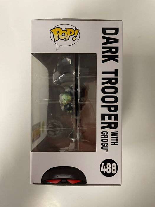 Funko Pop! Flying Dark Trooper With Grogu #488 Star Wars Glow EE 2022 Exclusive - for just $13! 