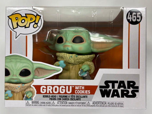 Funko Pop! Star Wars Grogu With Cookies #465 Mandalorian Baby Yoda Child - for just $8! 