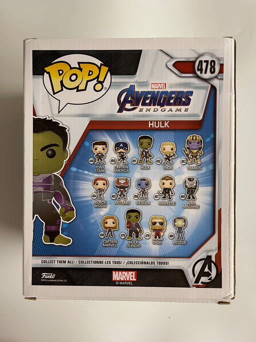 Funko Pop! Marvel 6" Hulk With Nano Gauntlet #478 Avengers Endgame 2019 - for just $15! 