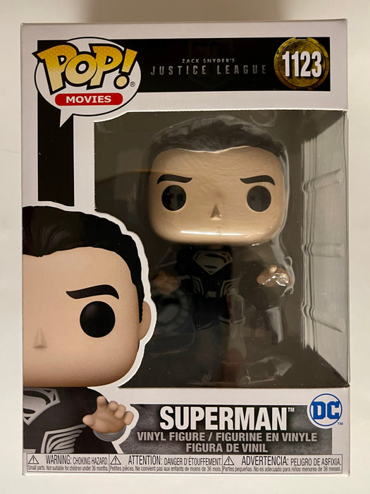 Funko Pop! Movies Superman In Black Suit #1123 Snyder's Cut Justice League DCEU - for just $13! 
