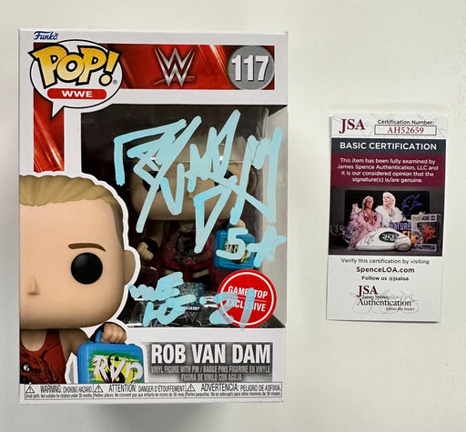 Rob Van Dam Signed WWE Wrestling Funko Pop! & Pin Money in the Bank Exclusive #117 With JSA COA - for just $130! 