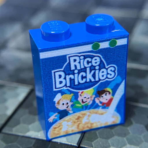 Rice Brickies Cereal - Custom Printed 1x2x2 Brick - Premium Custom LEGO Parts - Just $2! Shop now at Retro Gaming of Denver
