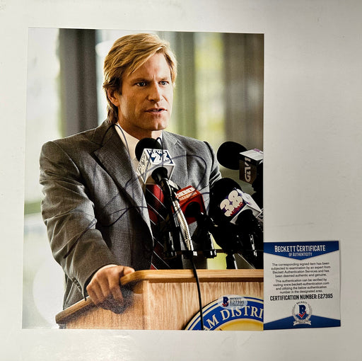 Aaron Eckhart Signed Harvey Dent Two-Face 8x10 Dark Knight Photo With Beckett COA - for just $70! 