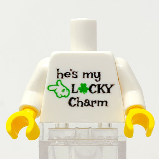 Printed He's My Lucky Charm St. Patrick's Day Minifig Torso (LEGO) - Premium Custom Parts - Just $4! Shop now at Retro Gaming of Denver