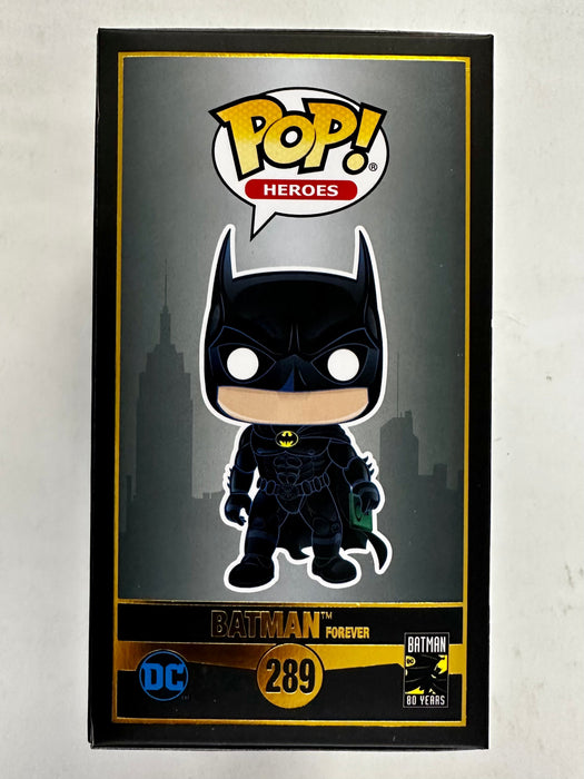 Val Kilmer Signed DC Batman Forever Funko Pop! #289 With Beckett (BAS) COA - for just $375! 