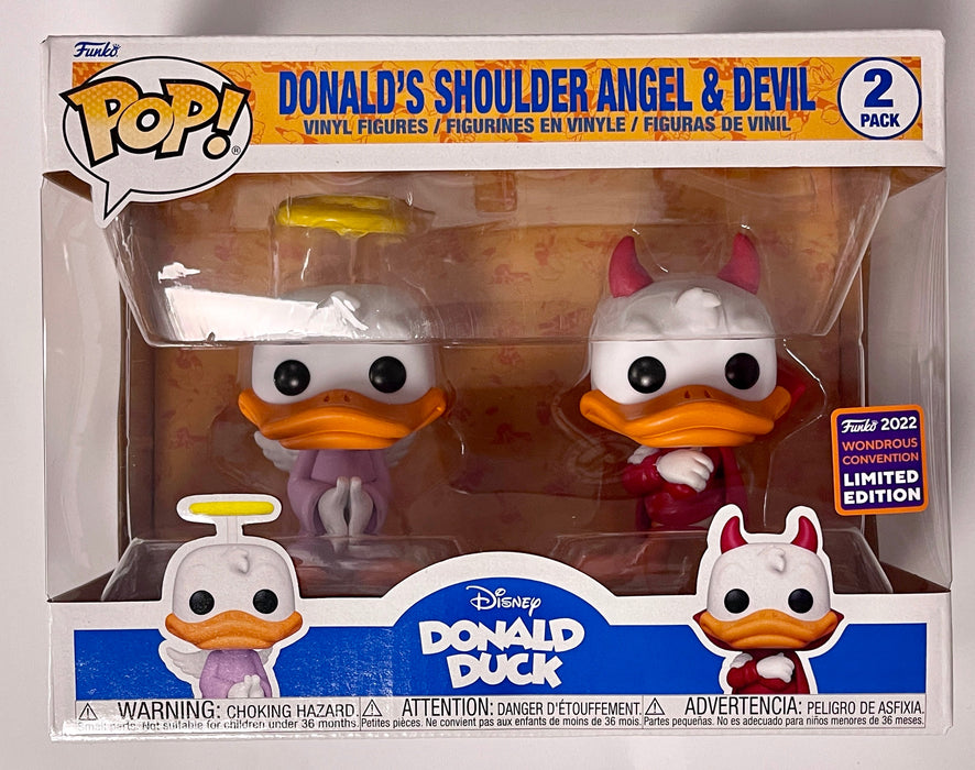 Funko Pop! Disney Donald’s Shoulder Angel & Devil 2-Pack Wonderous Con Exclusive - for just $30! 