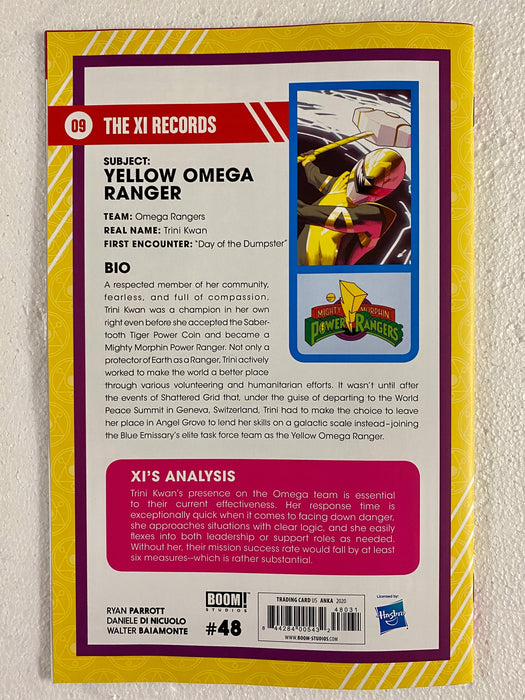 Mighty Morphin Power Rangers MMPR #48 1:20 Kris Anka Yellow Omega Ranger Variant - for just $19.99! 