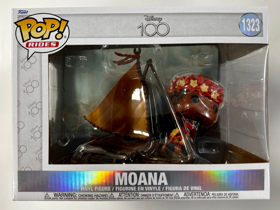 Funko Pop! Disney 100 Princess Moana on Boat (Finale) #1323 Super Deluxe 2023 - for just $25! 