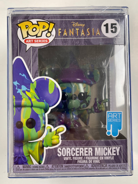Funko Pop! Disney Sorcerer Mickey #15 Art Series Fantasia 80th Anniversary W/ Hard Protector - for just $15! 