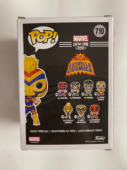 Funko Pop! Marvel La Estrella Cosmica #710 Lucha Libre Edition 2021 Captain - for just $8! 