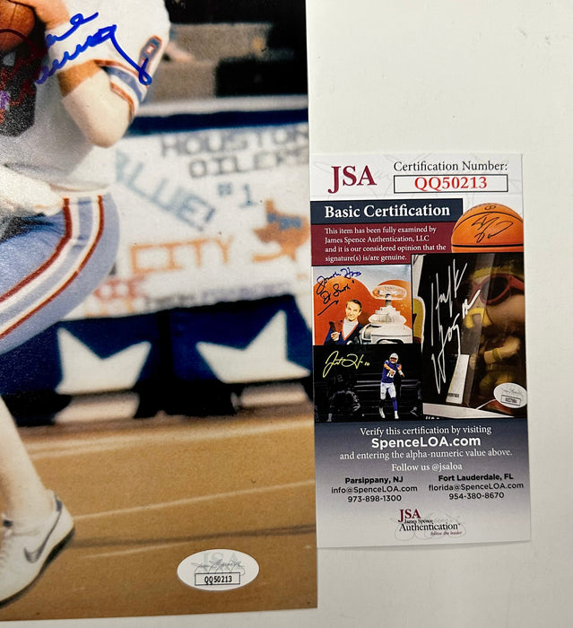 Archie Manning Signed Houston Oilers 8X10 Photo With JSA COA New Orleans Saints - for just $50! 