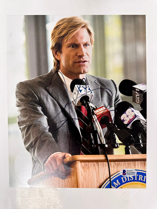 Aaron Eckhart Signed Harvey Dent Two-Face 8x10 Dark Knight Photo With Beckett COA - for just $70! 