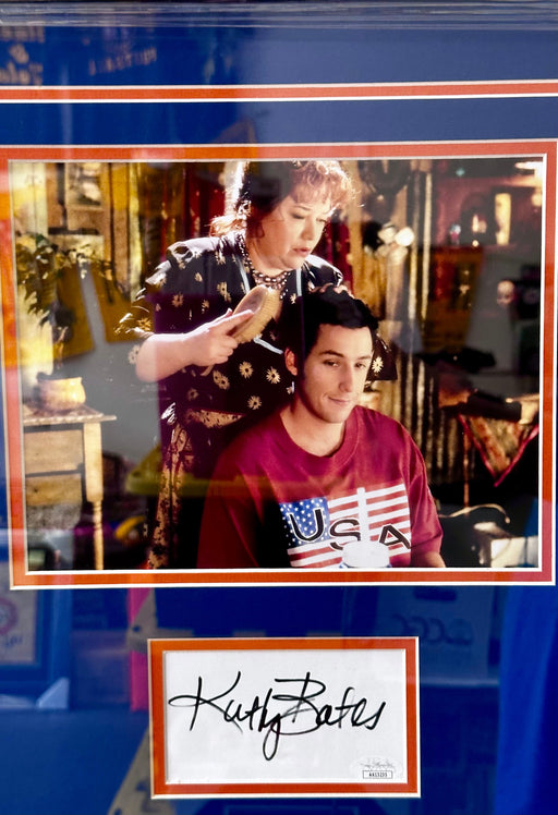 Kathy Bates Signed & Framed Index Card With Mama Boucher 8X10 The Waterboy Photo With JSA COA - for just $200! 