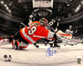 Carter Hart Philadelphia Flyers Spotlight Net Cam Autographed NHL Hockey Photo - for just $29! 
