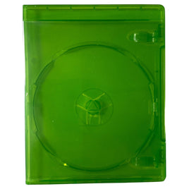 Top front view of Xbox One Translucent Green Video Game Replacement Shell Storage Case