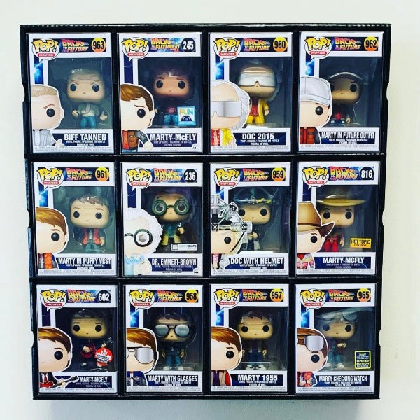 KUBBIE DLX BLACK (3x4) - In Box Display Case for Funko Pops, Wall Mountable & Stackable Pop Shelf (Cardboard) - for just $34.99! 