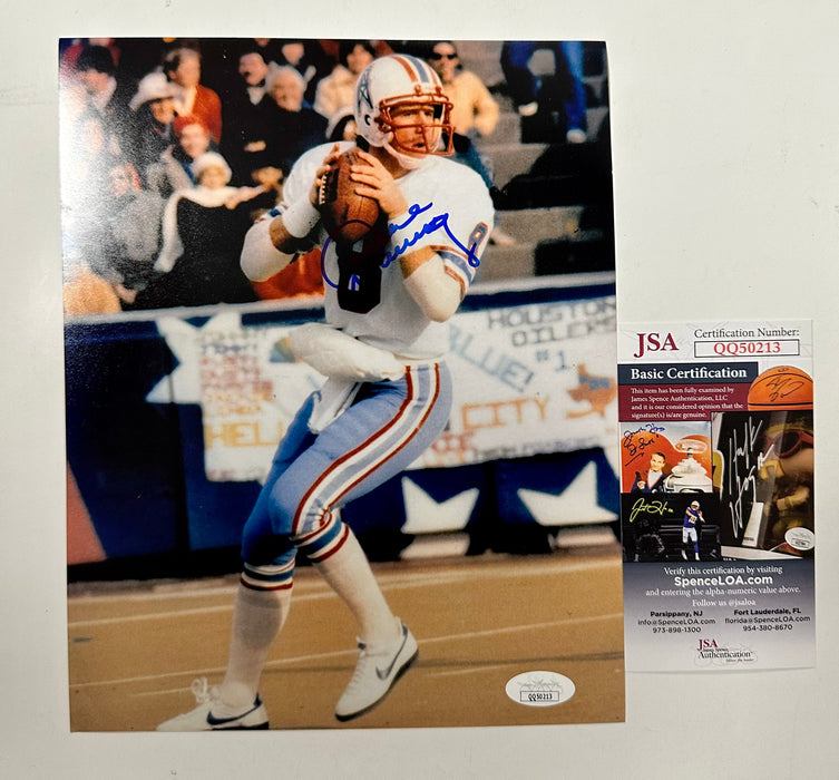 Archie Manning Signed Houston Oilers 8X10 Photo With JSA COA New Orleans Saints - for just $50! 